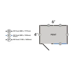 Forest 6 X 4ft Overlap Pressure Treated Pent Shed -incl. Installation -Lifetime Sales 12833306 9574833202120746