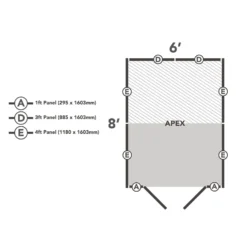 Forest 8 X 6ft Overlap Pressure Treated Apex Shed - Double Door No Windows - Incl. Installation -Lifetime Sales 12833315 2134833202041453