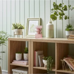 Potted Plant - White With Gold Legs -Lifetime Sales 12833690 7984833193403049