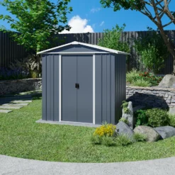 Yardmaster 6x7ft Metal Apex Shed -Lifetime Sales 12834097 1475040005873439