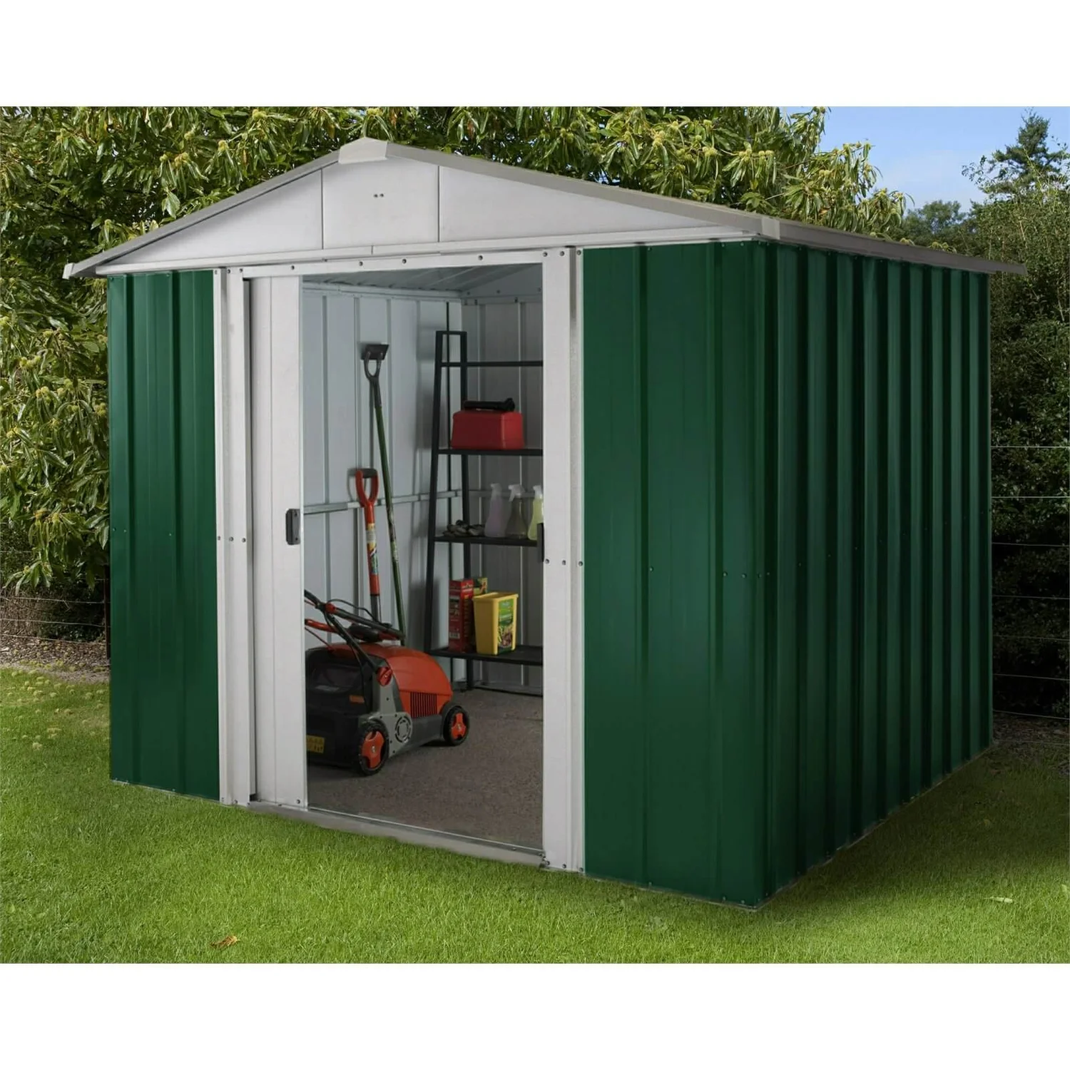 Yardmaster 8x7ft Metal Apex Shed 4 Yardmaster 8x7ft Metal Apex Shed - Image 2