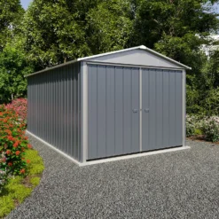 Yardmaster 10x17ft Metal Garage Workshop - Anthracite Grey 7 Yardmaster 10x17ft Metal Garage Workshop - Anthracite Grey -Lifetime Sales 12834234 6595040005664282