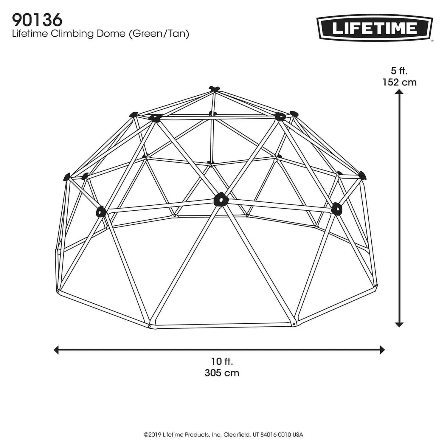 Lifetime Climbing Geodome - Earthtone 11 Lifetime Climbing Geodome - Earthtone - Image 9