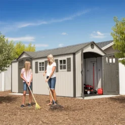 Lifetime 17.5 X 8 Ft Dual Entry Outdoor Storage Shed -Lifetime Sales 12836595 1905012583797700