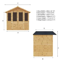 Mercia 7x5ft Traditional Summerhouse -Lifetime Sales 12837464 1484988925996894