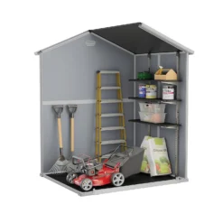 Keter Manor 6 X 5ft Outdoor Plastic Garden Storage Shed - Grey -Lifetime Sales 12840570 3345036178373146