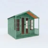 Country Living Tuxford 8 X 8ft Premium Traditional Summerhouse Painted + Installation - Aurora Green -Lifetime Sales 12876022 1985040028197549