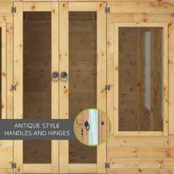 Country Living Tuxford 10 X 8ft Premium Traditional Summerhouse Painted + Installation - Aurora Green -Lifetime Sales 12876026 5335040028563138