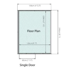 Country Living Southwell 8 X 4ft Premium Lean Too Greenhouse Painted + Installation - Aurora Green -Lifetime Sales 12876030 9025004010914840