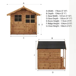 Country Living 5 X 5ft Wellow Playhouse Painted + Installation - Thorpe Towers -Lifetime Sales 12881626 5215027554244829