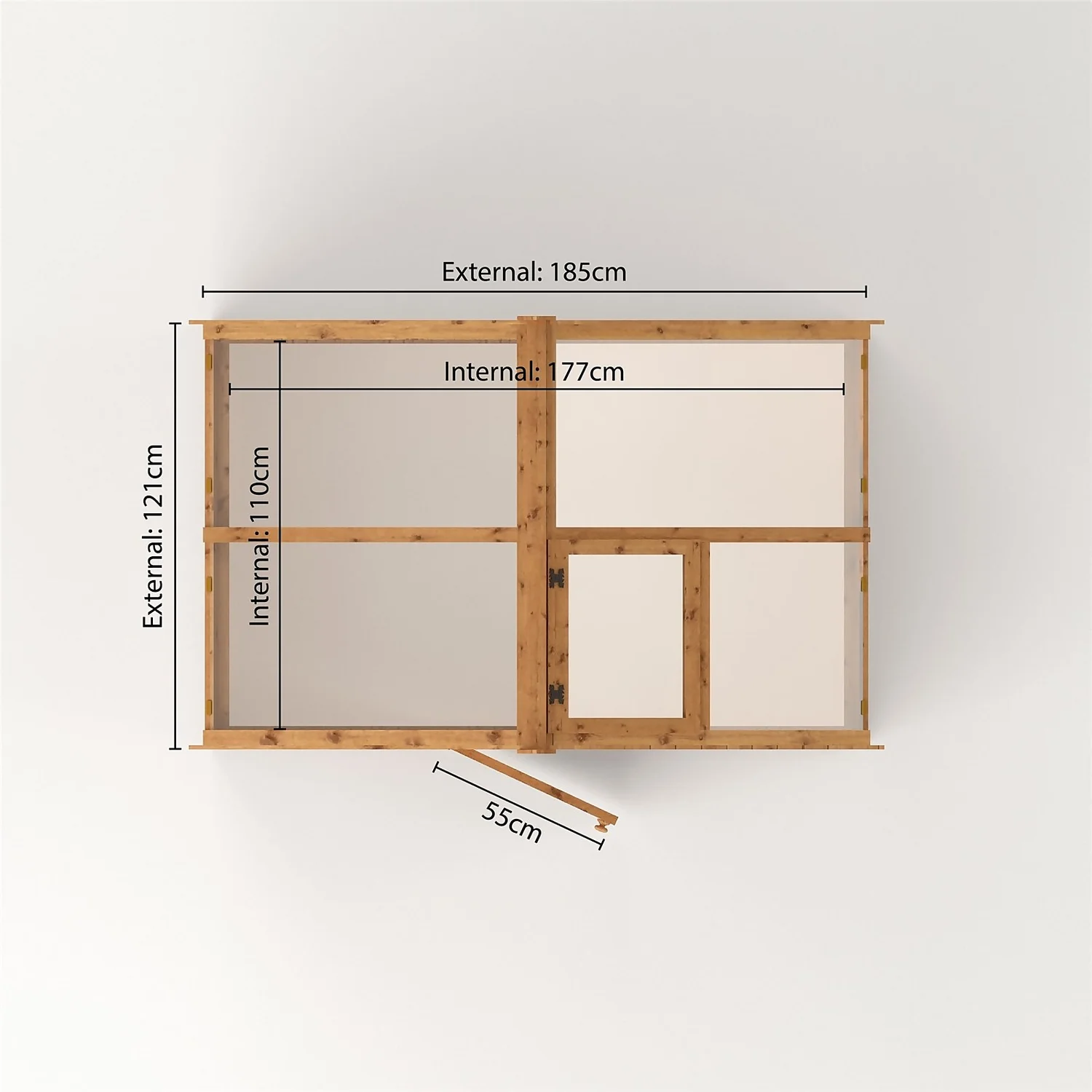 Country Living Kelham 4 X 6ft Traditional Greenhouse Painted + Installation - Thorpe Towers 7 Country Living Kelham 4 X 6ft Traditional Greenhouse Painted + Installation - Thorpe Towers - Image 5