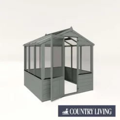 Country Living Kelham 6 X 6ft Traditional Greenhouse Painted + Installation - Thorpe Towers