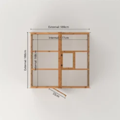 Country Living Kelham 6 X 6ft Traditional Greenhouse Painted + Installation - Thorpe Towers -Lifetime Sales 12881657 4714843884887760