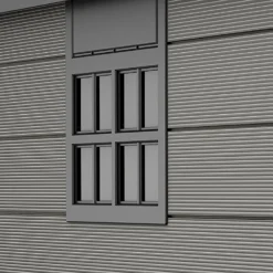 Keter Premier 7 X 7ft Outdoor Garden Apex Storage Shed - Grey -Lifetime Sales 12882034 1555036180599140