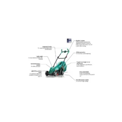 Bosch 1400W Rotak 37-14 Electric Lawn Mower - 37cm -Lifetime Sales 12883599 1924843325901372