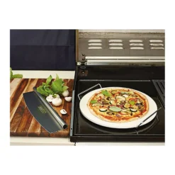 BBQ Pizza Stone With Stand And Cutter -Lifetime Sales 12884201 2534843338122889