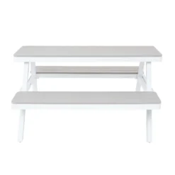Picnic Bench - White & Grey -Lifetime Sales 12885210 6344853415470190