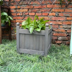 Homebase Medium Wooden Planter Grey -Lifetime Sales 12885225 1235013038298744