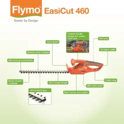 Flymo Easicut 460 Electric Hedge Trimmer - 45cm -Lifetime Sales 12885913 5754843593157071