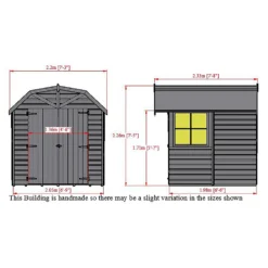 Shire Barn Style Shed - 7 X 7ft -Lifetime Sales 12886994 1064849861345206