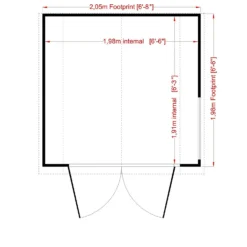 Shire Barn Style Shed - 7 X 7ft -Lifetime Sales 12886994 6934849861329264