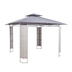 New Products 5 Florence Gazebo With Rattan Panels