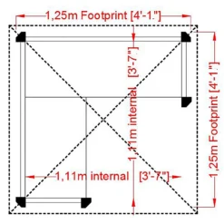 Shire Honeysuckle Corner Arbour - 4x4ft -Lifetime Sales 12887170 2754856509745751