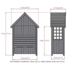 Shire Mimosa Arbour - 4x2ft -Lifetime Sales 12887176 7884849861854342