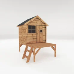 Mercia 4 X 7ft Snug Wooden Playhouse With Tower