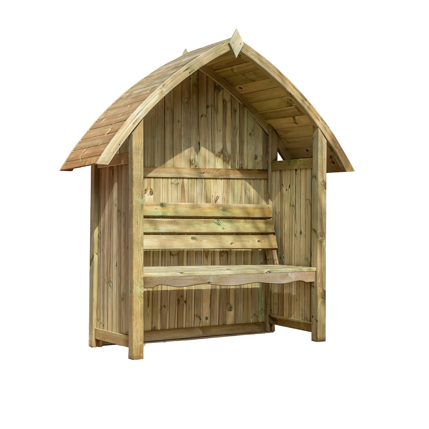 Mercia Arch Top Seated Arbour 3 Mercia Arch Top Seated Arbour