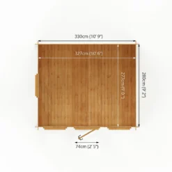 Mercia 3.5 X3m 19mm Log Cabin (Installed) 21 Mercia 3.5 X3m 19mm Log Cabin (Installed) -Lifetime Sales 12888466 1215023719128868