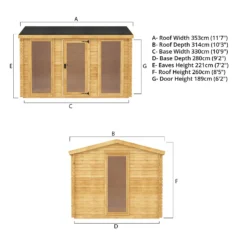 Mercia 3.5 X 3m 19mm Log Cabin 20 Mercia 3.5 X 3m 19mm Log Cabin -Lifetime Sales 12888468 1485023718562129