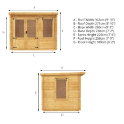 Mercia 3 X 2.4m 19mm Log Cabin 20 Mercia 3 X 2.4m 19mm Log Cabin -Lifetime Sales 12888478 2015023719155409