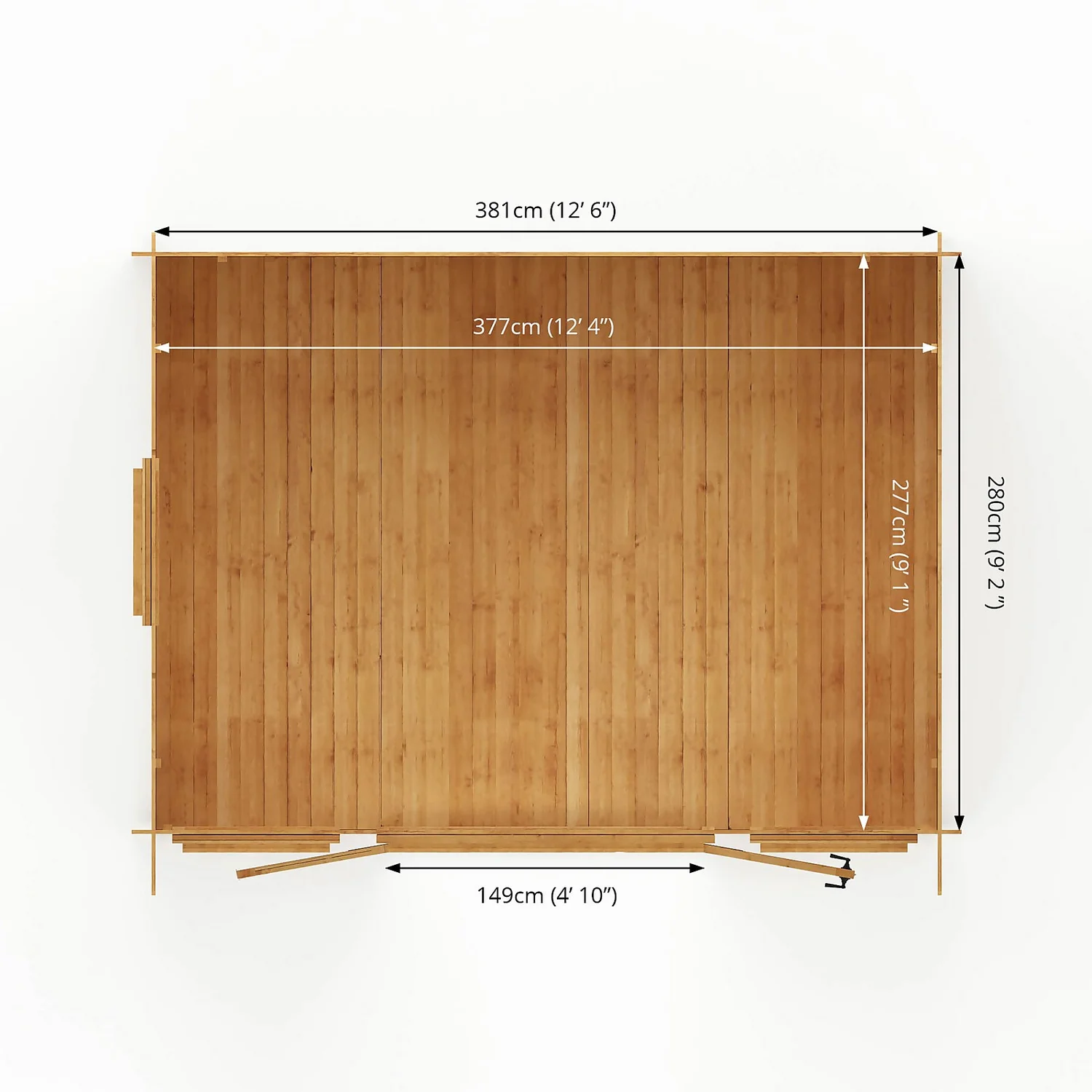 Mercia 4 X 3m 19mm Log Cabin (Installed) 12 Mercia 4 X 3m 19mm Log Cabin (Installed) - Image 10