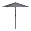 None 2.1m Crank & Tilt Parasol Dark Grey - Dia. 38mm -Lifetime Sales 12888560 3784843674091719