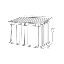 Keter Premier Jumbo Outdoor Garden Storage Shed 2020L - Grey -Lifetime Sales 12890915 1294855738308363