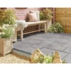 Stylish Stone Chantry Paving Patio Kit 5.76 Sqm Graphite -Lifetime Sales 12891099 8044843737035517