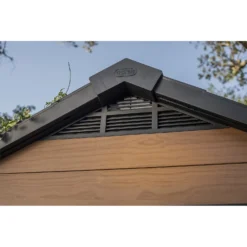 Keter Newton 7.5 X 7ft Outdoor Plastic Garden Storage Shed - Brown -Lifetime Sales 12909854 2364845876150561