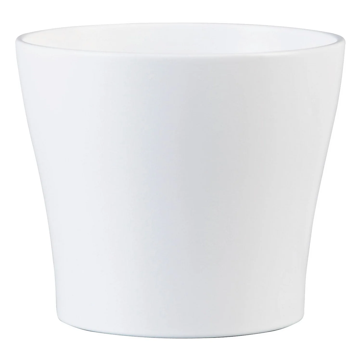 White Plant Pot - 21cm 3 White Plant Pot - 21cm