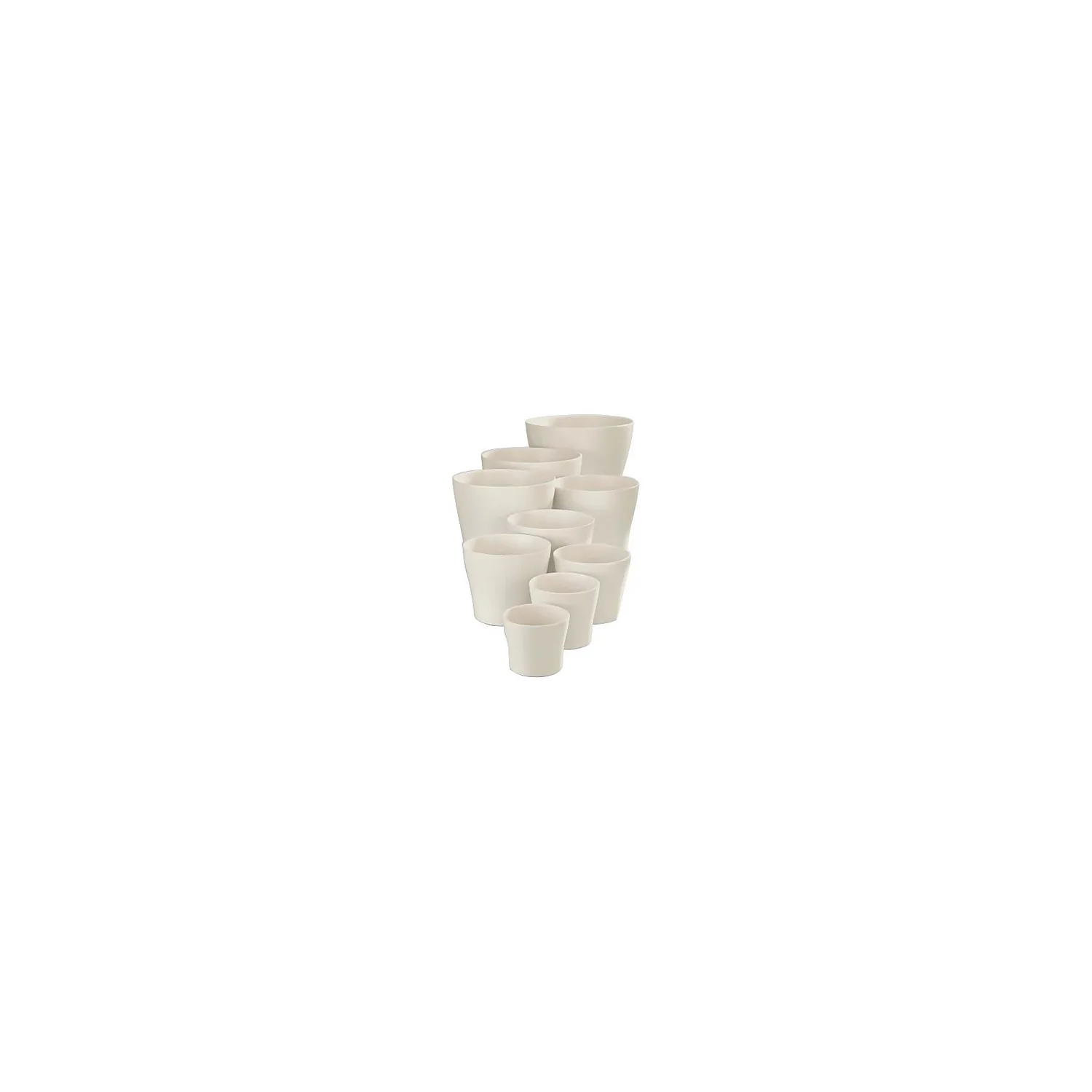 White Plant Pot - 21cm 5 White Plant Pot - 21cm - Image 3
