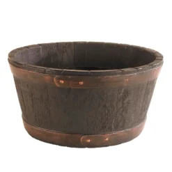 Oakwood Barrel Planter