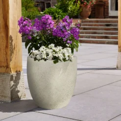 Sierra Cream Egg Garden Pot - 32cm -Lifetime Sales 12970084 2334933184780460