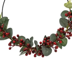 Hanging Wreath With Foliage And Berries -Lifetime Sales 13027986 6874893782880960