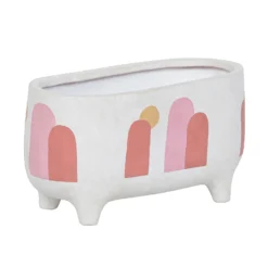 Modern Ceramic Long Oval Planter -Lifetime Sales 13050708 1054935273530400