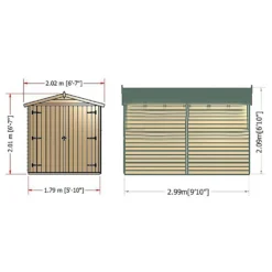 Shire 10 X 6ft Shed Overlap Double Door - No Windows 17 Shire 10 X 6ft Shed Overlap Double Door - No Windows -Lifetime Sales 13082797 1934862498014752