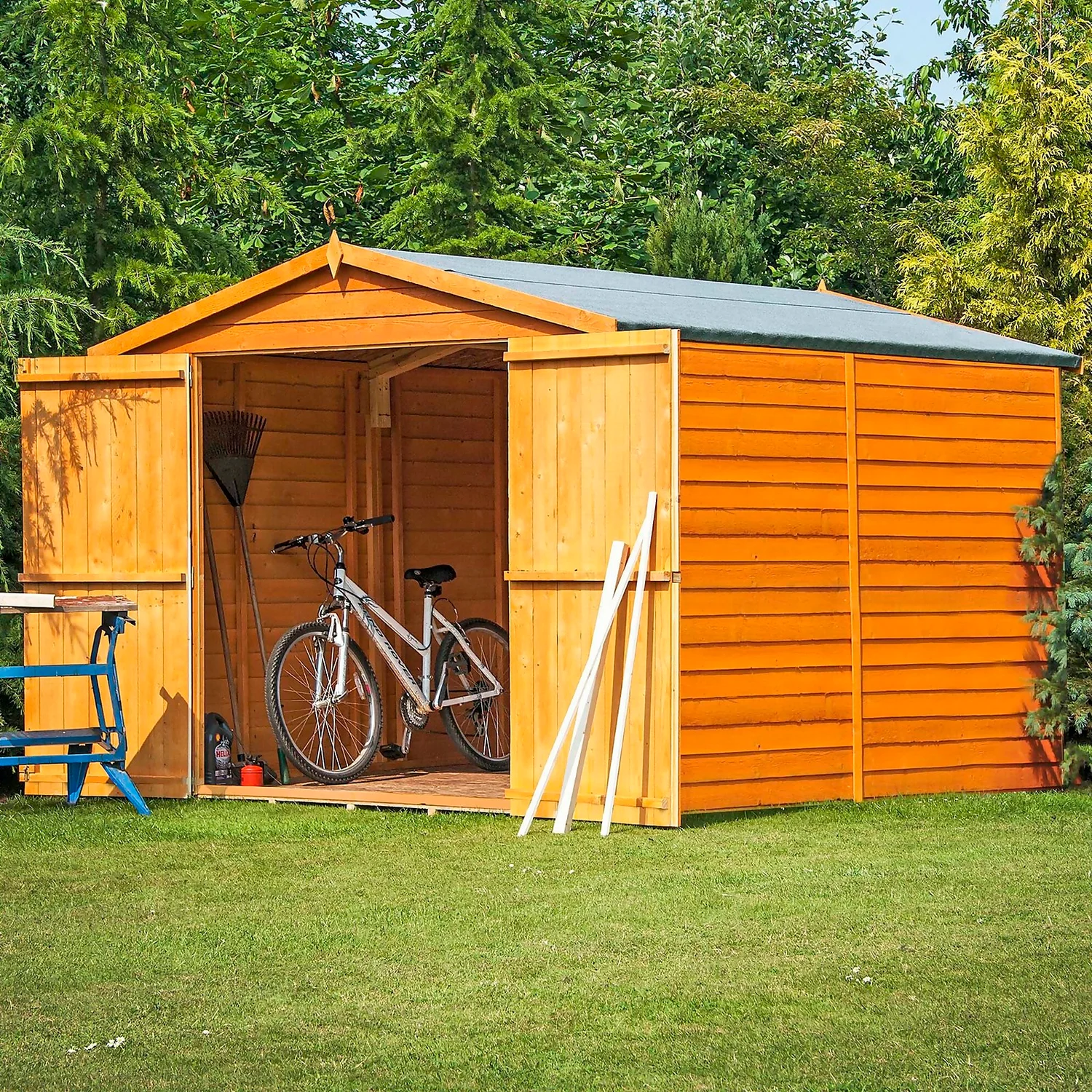 Shire 10 X 6ft Shed Overlap Double Door - No Windows 4 Shire 10 X 6ft Shed Overlap Double Door - No Windows - Image 2