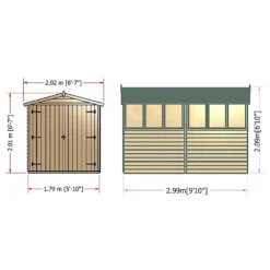 Shire 10 X 6ft Shed Overlap Double Door -Lifetime Sales 13082800 2084862497968357