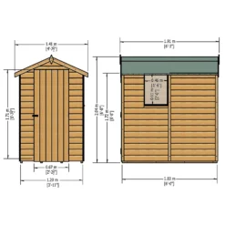 Shire 6 X 4ft Shed Shetland Shiplap -Lifetime Sales 13082805 1864862497293978