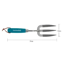 House Beautiful Stainless Steel Hand Fork With A Teal Painted Hardwood Handle -Lifetime Sales 13188707 1804928022202854