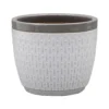 House Beautiful 2 Tone Grey Rim Egg Pot - 25cm -Lifetime Sales 13188802 5014933183948029